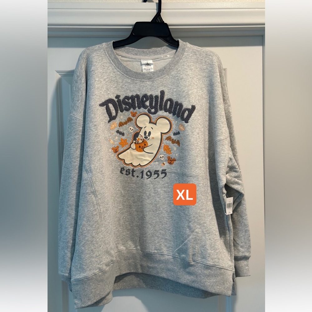 NWT Disneyland Halloween Ghost Sweatshirt XL